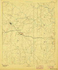 Coleman Texas Historical topographic map, 1:125000 scale, 30 X 30 Minute, Year 1889