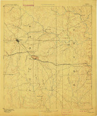 Coleman Texas Historical topographic map, 1:125000 scale, 30 X 30 Minute, Year 1889