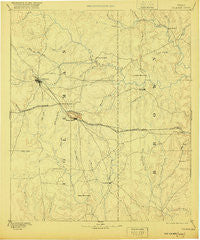 Coleman Texas Historical topographic map, 1:125000 scale, 30 X 30 Minute, Year 1889