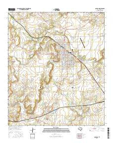 Coleman Texas Current topographic map, 1:24000 scale, 7.5 X 7.5 Minute, Year 2016
