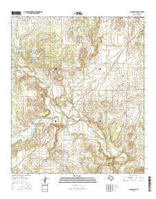 Coleman NE Texas Current topographic map, 1:24000 scale, 7.5 X 7.5 Minute, Year 2016