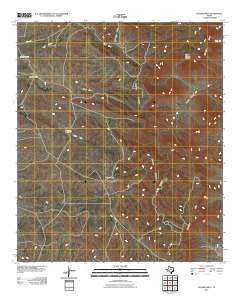 Collier Mesa Texas Historical topographic map, 1:24000 scale, 7.5 X 7.5 Minute, Year 2011