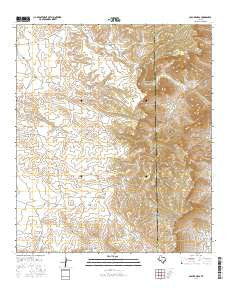 Collier Mesa Texas Current topographic map, 1:24000 scale, 7.5 X 7.5 Minute, Year 2016
