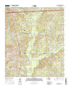 Colliers Creek Texas Current topographic map, 1:24000 scale, 7.5 X 7.5 Minute, Year 2016