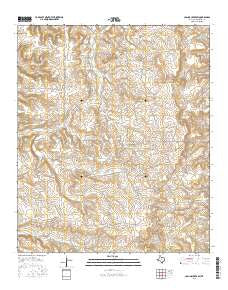 Collins Creek SW Texas Current topographic map, 1:24000 scale, 7.5 X 7.5 Minute, Year 2016