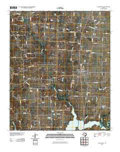 Collinsville Texas Historical topographic map, 1:24000 scale, 7.5 X 7.5 Minute, Year 2010