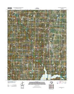 Collinsville Texas Historical topographic map, 1:24000 scale, 7.5 X 7.5 Minute, Year 2013