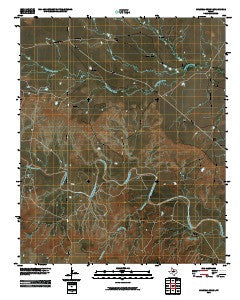 Colwell Creek Texas Historical topographic map, 1:24000 scale, 7.5 X 7.5 Minute, Year 2010