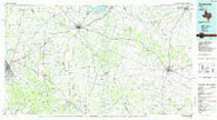 Comanche Texas Historical topographic map, 1:100000 scale, 30 X 60 Minute, Year 1985