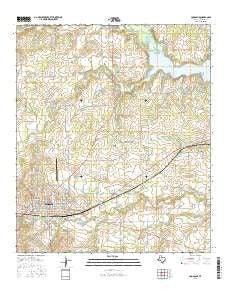 Comanche Texas Current topographic map, 1:24000 scale, 7.5 X 7.5 Minute, Year 2016