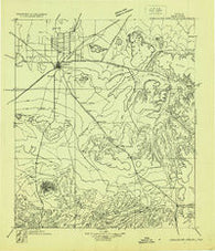 Comanche Spring Texas Historical topographic map, 1:125000 scale, 30 X 30 Minute, Year 1928