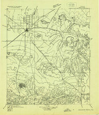 Comanche Spring Texas Historical topographic map, 1:125000 scale, 30 X 30 Minute, Year 1928