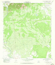 Comanche Waterhole Texas Historical topographic map, 1:24000 scale, 7.5 X 7.5 Minute, Year 1969