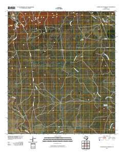 Comanche Waterhole Texas Historical topographic map, 1:24000 scale, 7.5 X 7.5 Minute, Year 2010
