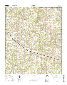 Como Texas Current topographic map, 1:24000 scale, 7.5 X 7.5 Minute, Year 2016
