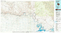 Comstock Texas Historical topographic map, 1:100000 scale, 30 X 60 Minute, Year 1985