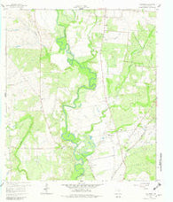 Concrete Texas Historical topographic map, 1:24000 scale, 7.5 X 7.5 Minute, Year 1960
