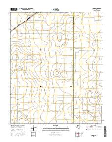 Conlen Texas Current topographic map, 1:24000 scale, 7.5 X 7.5 Minute, Year 2016