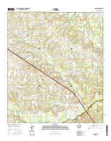 Connor Texas Current topographic map, 1:24000 scale, 7.5 X 7.5 Minute, Year 2016