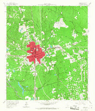 Conroe Texas Historical topographic map, 1:24000 scale, 7.5 X 7.5 Minute, Year 1958