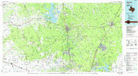 Conroe Texas Historical topographic map, 1:100000 scale, 30 X 60 Minute, Year 1985