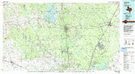 Conroe Texas Historical topographic map, 1:100000 scale, 30 X 60 Minute, Year 1985