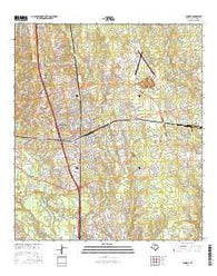 Conroe Texas Current topographic map, 1:24000 scale, 7.5 X 7.5 Minute, Year 2016