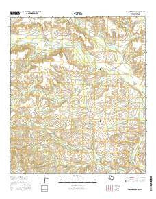 Continental Ranch Texas Current topographic map, 1:24000 scale, 7.5 X 7.5 Minute, Year 2016