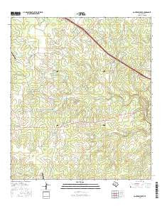 Contrary Creek Texas Current topographic map, 1:24000 scale, 7.5 X 7.5 Minute, Year 2016