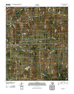 Cookville Texas Historical topographic map, 1:24000 scale, 7.5 X 7.5 Minute, Year 2010