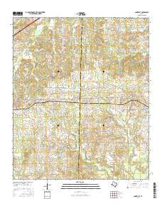 Cookville Texas Current topographic map, 1:24000 scale, 7.5 X 7.5 Minute, Year 2016