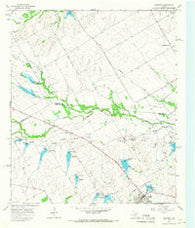 Coolidge Texas Historical topographic map, 1:24000 scale, 7.5 X 7.5 Minute, Year 1965
