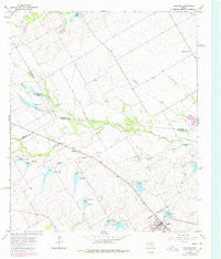 Coolidge Texas Historical topographic map, 1:24000 scale, 7.5 X 7.5 Minute, Year 1965