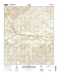 Coolidge Texas Current topographic map, 1:24000 scale, 7.5 X 7.5 Minute, Year 2016