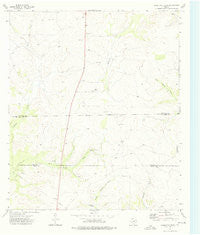 Coon Dive Draw Texas Historical topographic map, 1:24000 scale, 7.5 X 7.5 Minute, Year 1973