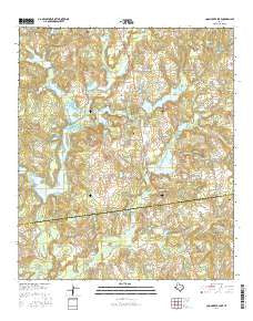 Coon Creek Lake Texas Current topographic map, 1:24000 scale, 7.5 X 7.5 Minute, Year 2016