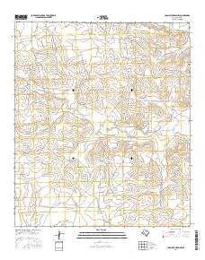 Coon Dive Draw NW Texas Current topographic map, 1:24000 scale, 7.5 X 7.5 Minute, Year 2016