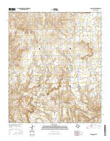 Coon Hollow Texas Current topographic map, 1:24000 scale, 7.5 X 7.5 Minute, Year 2016