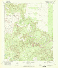 Cooper Mountain Texas Historical topographic map, 1:24000 scale, 7.5 X 7.5 Minute, Year 1969