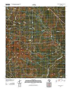 Cooper Creek Texas Historical topographic map, 1:24000 scale, 7.5 X 7.5 Minute, Year 2010