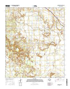 Cooper Creek Texas Current topographic map, 1:24000 scale, 7.5 X 7.5 Minute, Year 2016