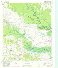 Coopers Chapel Texas Historical topographic map, 1:24000 scale, 7.5 X 7.5 Minute, Year 1965