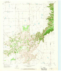 Cope Creek Texas Historical topographic map, 1:24000 scale, 7.5 X 7.5 Minute, Year 1965