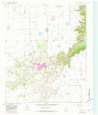 Cope Creek Texas Historical topographic map, 1:24000 scale, 7.5 X 7.5 Minute, Year 1965