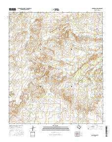 Cope Branch Texas Current topographic map, 1:24000 scale, 7.5 X 7.5 Minute, Year 2016