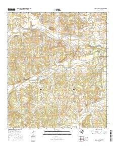 Coralina Ranch Texas Current topographic map, 1:24000 scale, 7.5 X 7.5 Minute, Year 2016