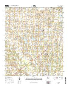 Corbet Texas Current topographic map, 1:24000 scale, 7.5 X 7.5 Minute, Year 2016