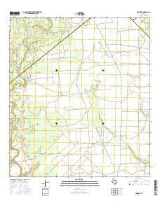 Cordele Texas Current topographic map, 1:24000 scale, 7.5 X 7.5 Minute, Year 2016