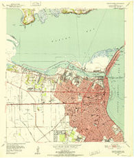 Corpus Christi Texas Historical topographic map, 1:24000 scale, 7.5 X 7.5 Minute, Year 1951