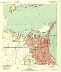 Corpus Christi Texas Historical topographic map, 1:24000 scale, 7.5 X 7.5 Minute, Year 1951